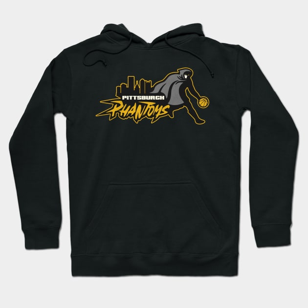 Defunct Pittsburgh Phantoms Basketball Team Hoodie by Defunctland